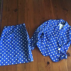 Bergdorf Goodman Polkadotted power suit